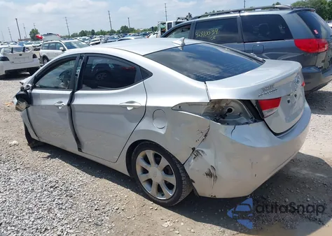 2013 Hyundai Elantra Limited from USA, damaged, VIN KMHDH4AE1DU659047
